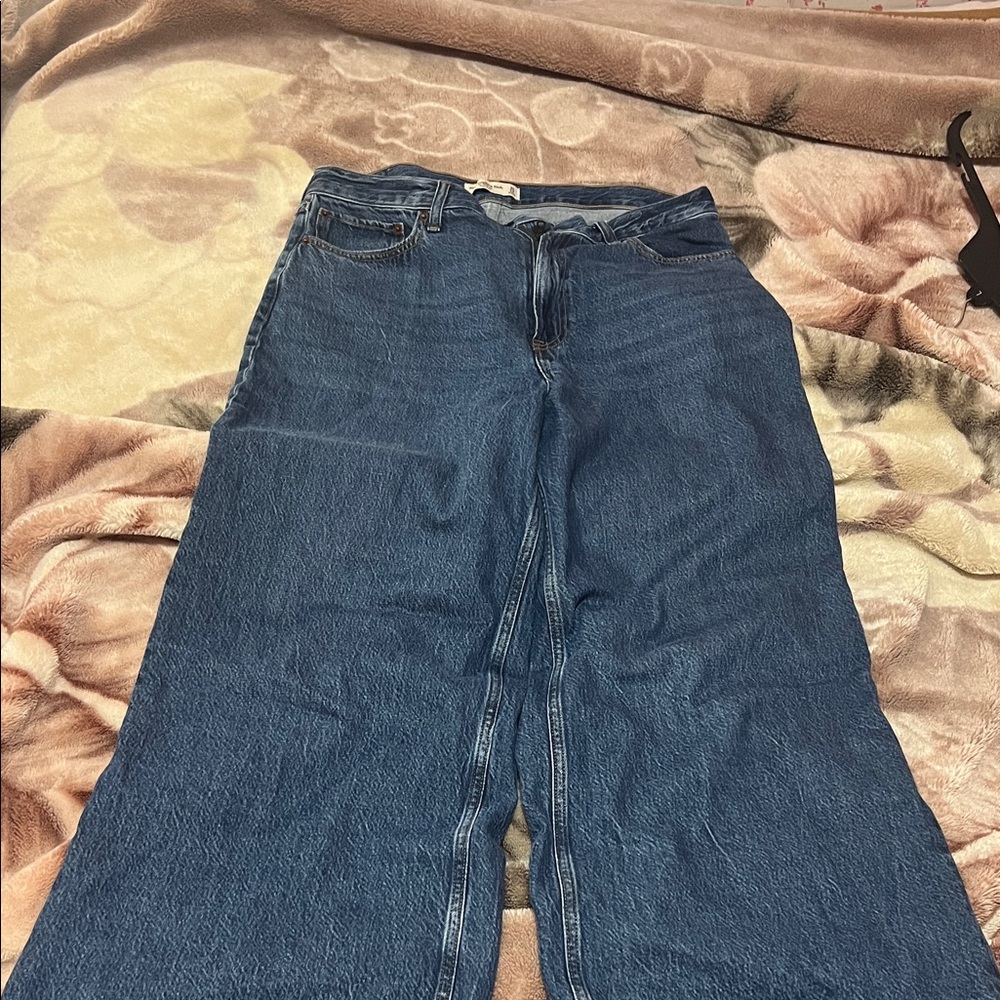 Abercrombie & Fitch Dark Blue Flare Jeans